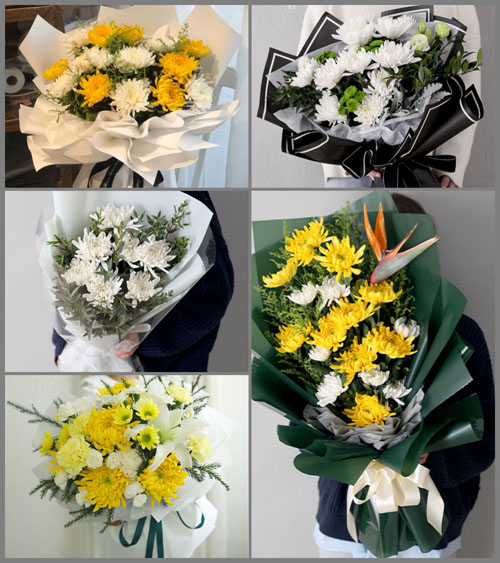 河南南阳社旗县饶良镇张庄村白事花束代送
